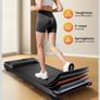 Walking Pad Treadmill, 6km/h Under Desk Treadmill for Home, 2.5HP Quiet Portable Electric Running Pad, Office Mini Walking Machine, 300LBS Capacity, Remote & LED Display, No Assembly Image 2