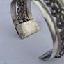 1950's Egyptian Sterling Silver Cuff Braclet(52 grams) Image 6