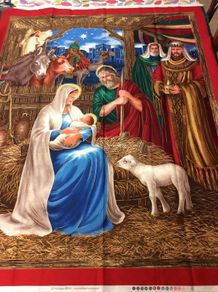 Nativity Fabric Panel