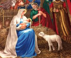 Nativity Fabric Panel