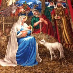Nativity Fabric Panel