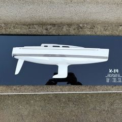 Vintage X-34 Yachts half model wall display c1980
