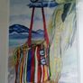While She Swims Original Watercolour Painting Image 8