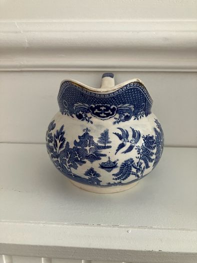 Willow Pattern D Mark Jug 1940s