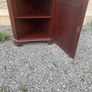 Antique inlaid corner display cabinet. Image 5