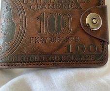 brown leather wallet for cash and cards