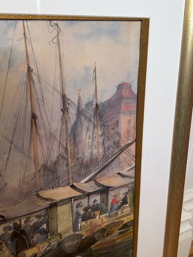 Original watercolour by Carl August Olausson 1909