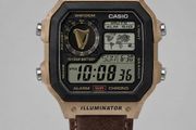 New Casio AE1200 Bronze Leather - Custom Guinness Harp Ireland
