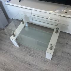 Glass coffee table