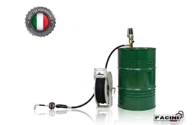 Oil Dispensing Pump with Retractable Reel - Metered