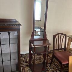 Mahogany mirror hall table