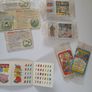 Scrace lot of 1980s retro cereal freebies . Kelloggs Rice crispies , sugar puffs stickers games and cards . Image 3
