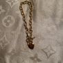 Italian Yellow Gold Bracelet 375 with heart lock Image 4