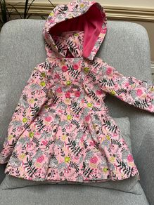 Girl 3-4 Minoti rain jacket fleece lined like new