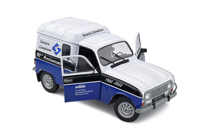 Renault 4 Lf4 Service Van 1988 New In Box 1/18 Limited - 90 Years
