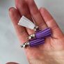 Faux leather tassel for making jewelry and other crafts 3pcs NEW Image 2
