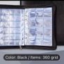 Zipper Faux Leather Case 360 Large Capacity Coin Collection Book Size Grid Mixed Coin Stamp Collection Book Badge Sticker High-end Protective Cover Hot Stamping Storage Book Image 6