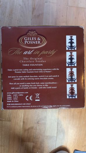 Chocolate Fountain Giles and Posner