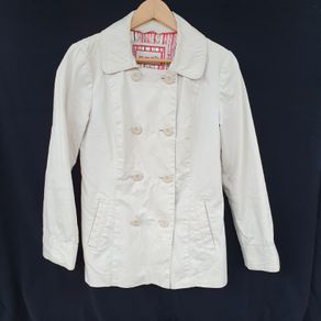 Per Una lightweight beige dble breasted jacket