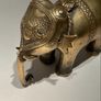 Antique 19th Century Indian Brass Elephant Dhokra Lost Wax Temple Toy Image 3