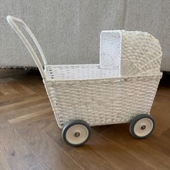 Olli Ella Rattan Strolley White