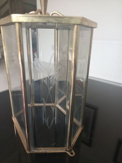 Vintage 70's Kundo Kieninger & Obergfell Brass/Glass Clock.
