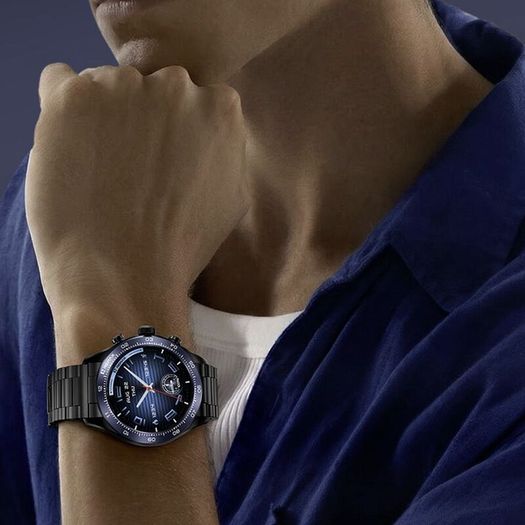 Remax Watch 35 (blue) Piloteer Series Full Metal Amoled Display Smartwatch, Dual-mode Bluetooth/ New