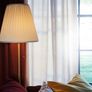 IKEA ARSTID Floor lamp, brass/white Image 2