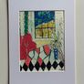 Original art Original Artwork on paper A4 Mounted contemporary Irish Art abstract painting Image 2
