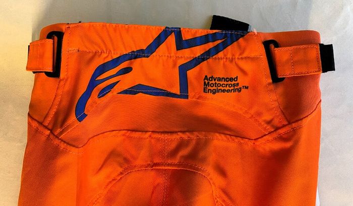 Motorycle - Youth Alpinestars Supertech MX Pants Fluo Orange-White-Blue