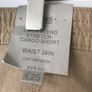 Mens Linen Blend Stretch Cargo Shorts waist 34 inches  - New Image 3