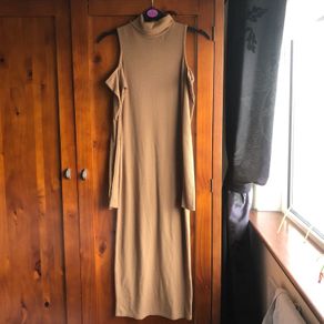 Boohoo high neck midi dress