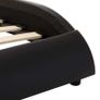 Bed Frame Black and White Faux Leather 135x190 cm Image 7