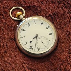 1917 International Watch Co. (IWC) Schauffhausen Sterling Silver cased pocket watch