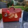 1950s leather doctor's bag, Cunard sticker, D18 Image 2