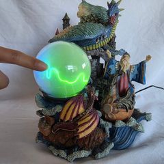 Fantasy Dragon Wizard Plasma Ball Lamp - Castle Lightning Lamp - Working