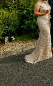 Champagne debs dress