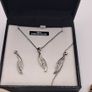 sterling silver necklace and earrings matching set Image 6
