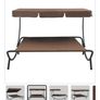 GREEN garden lounge double bed with canopy Image 2