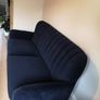 Sofa Navy Blue Velvet 3-Seater Image 2