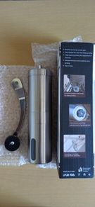 Stainless steel ,manual coffee grinder.Excellent quality, new.