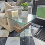Glass Console and Coffee Table Set Image 4
