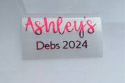 Personalised Adhesive vinyl decals for glasses