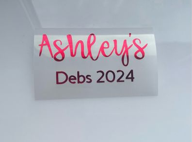 Personalised Adhesive vinyl decals for glasses