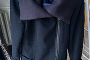 Navy coat ASOS