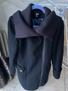 Navy coat ASOS
