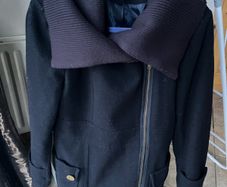 Navy coat ASOS