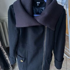 Navy coat ASOS