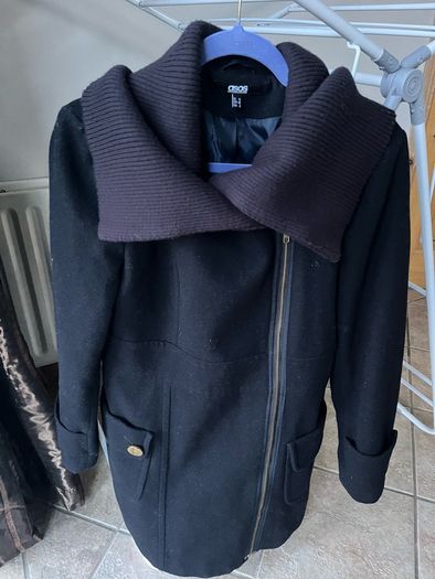 Navy coat ASOS