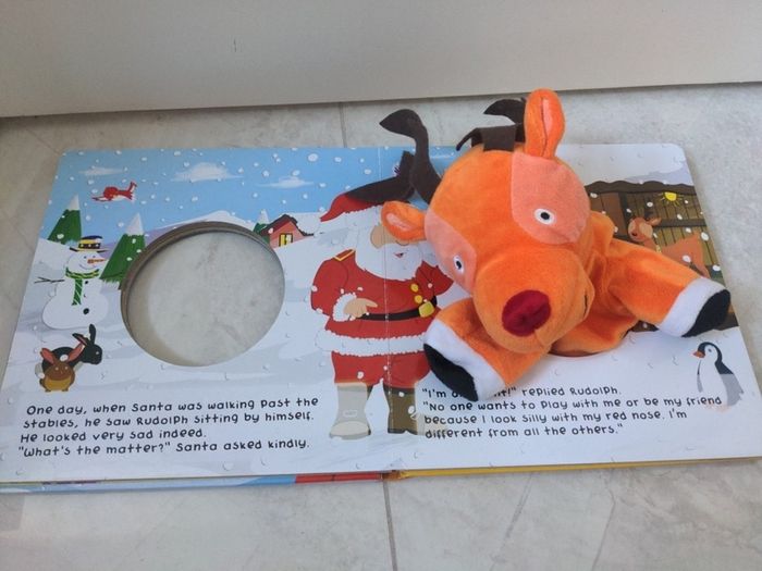 Two Christmas puppet books